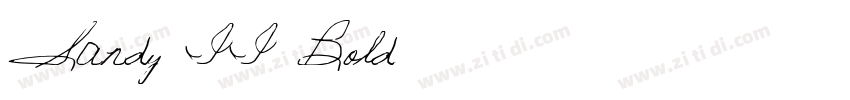 Sandy II Bold字体转换